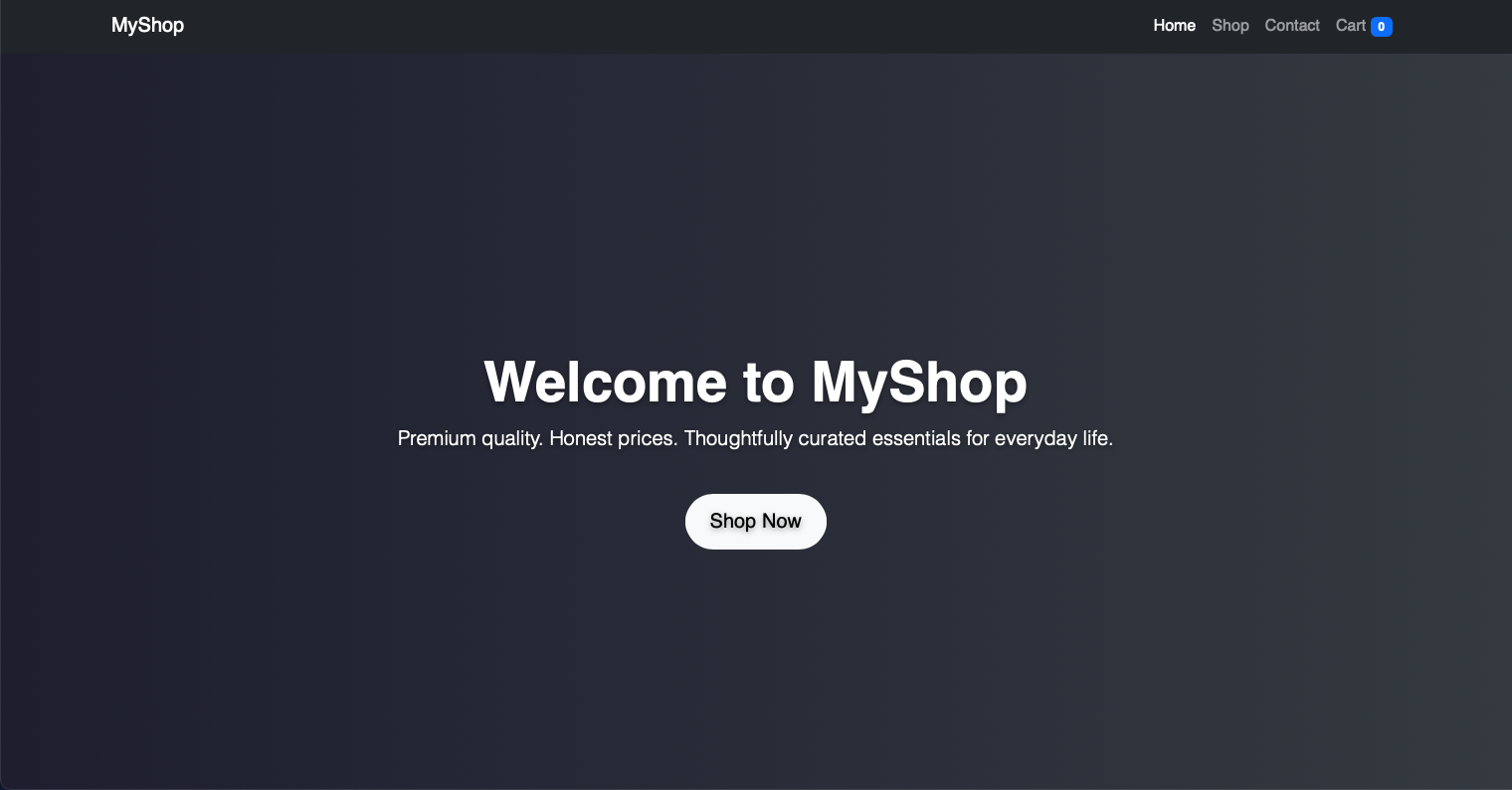 Screenshot of E-CommerceSite